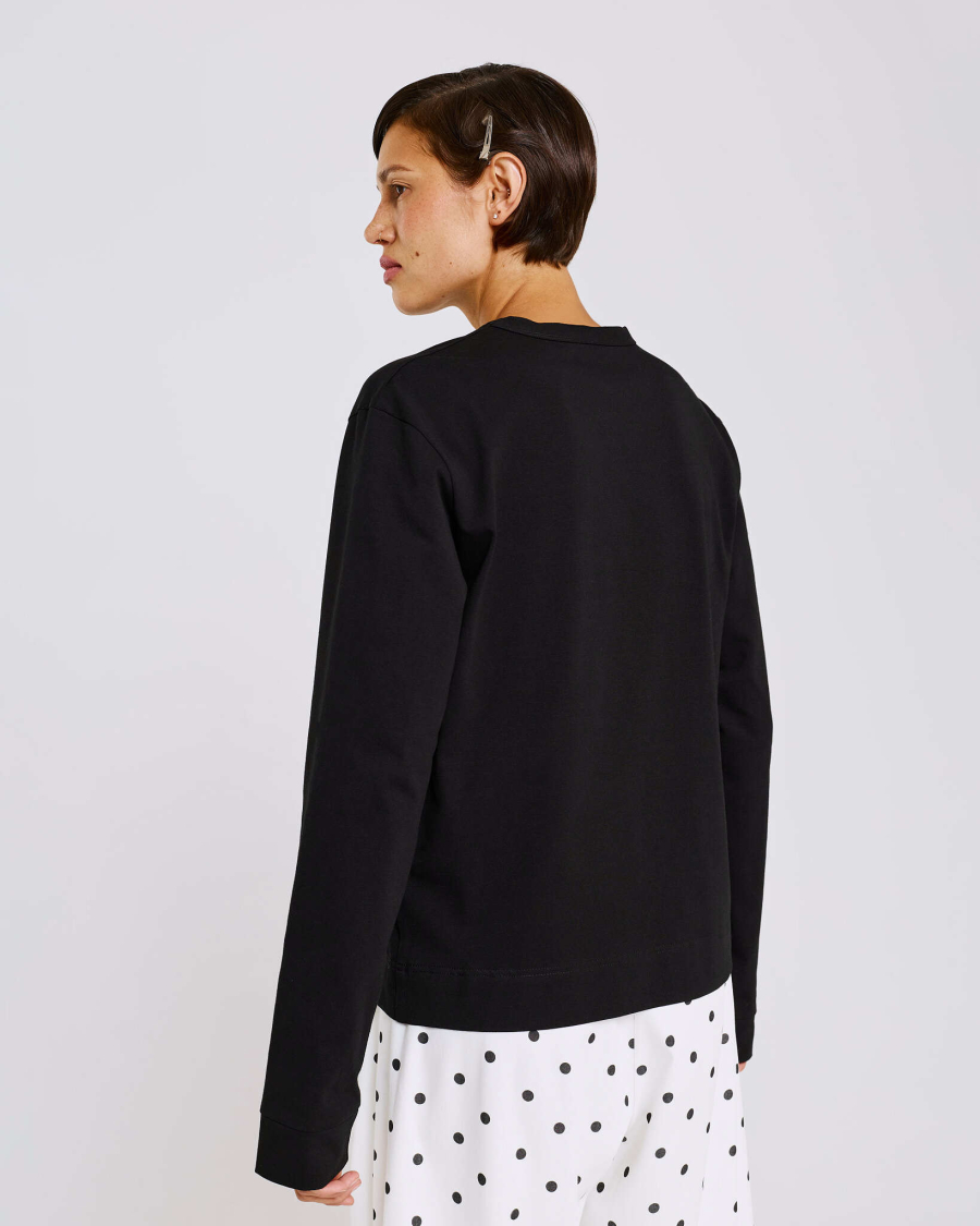 Лонгслив из хлопка Anmuse, цвет: Черный, LSV26SP316-BLC купить онлайн