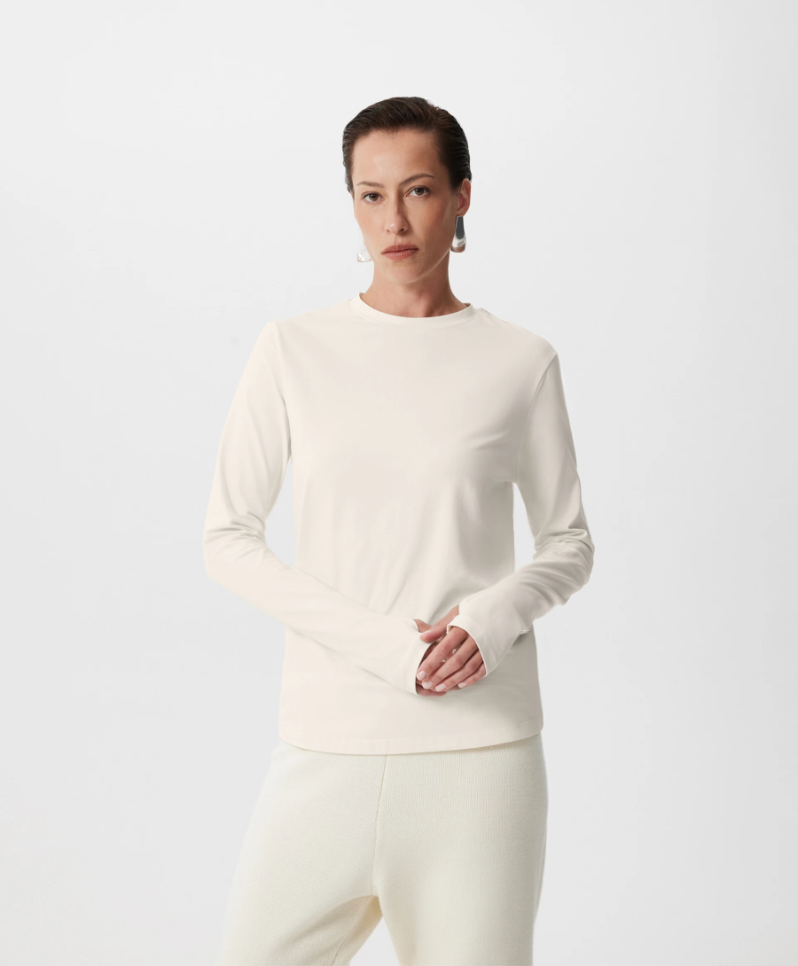 Лонгслив полуприлегающего силуэта