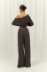 Брюки Палаццо Ramona ELASTIC, цвет: коричневый, 02297 со скидкой купить онлайн