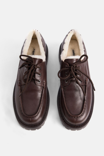 Топсайдеры из натуральной кожи Lera Nena, цвет: коричневый LN.307.17871.700 купить онлайн