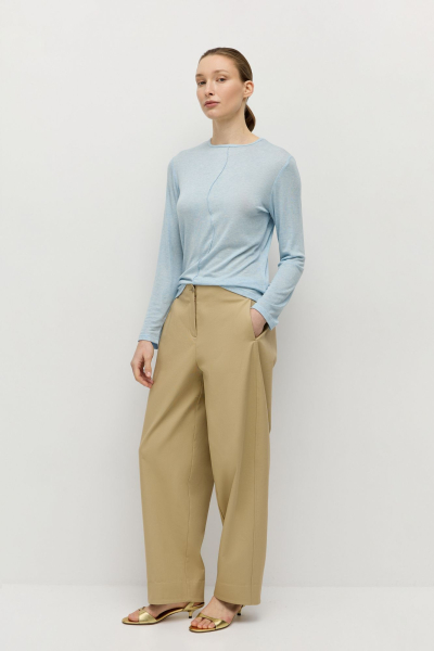 Лонгслив с рельефным швом AROUND, цвет: голубой, 219_92TW04 купить онлайн