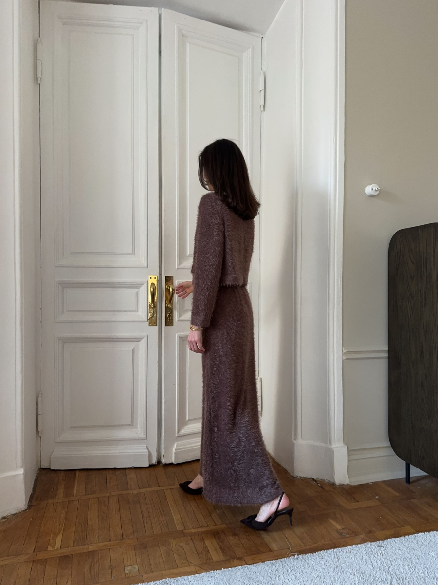 Кардиган пушистый укороченный VELVET, цвет: коричневый, 00-00004820 купить онлайн
