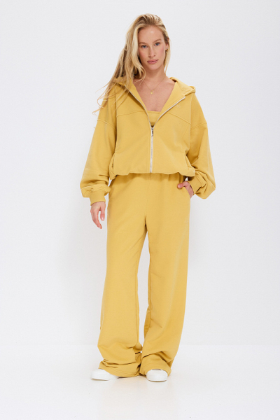 Палаццо из бархатистого хлопка ABDA, цвет: сафари, 312609102970 купить онлайн