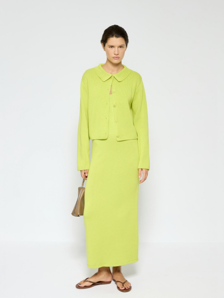 Платье-комбинация из премиального хлопка AROUND, цвет: зеленый, 229_45CA39 купить онлайн