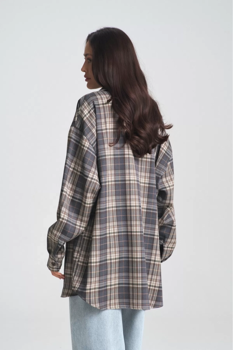 Рубашка в клетку Deep Grey