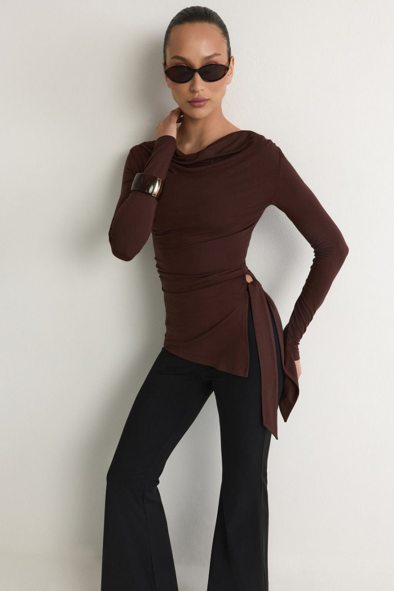 Лонгслив из смесовой вискозы