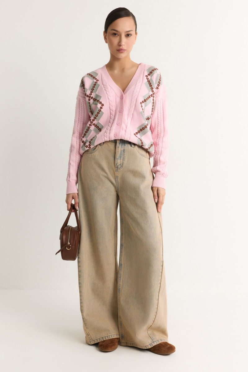 Джинсы из 100% хлопка TOPTOP, цвет: бежевый, TT.036.18849.110 купить онлайн