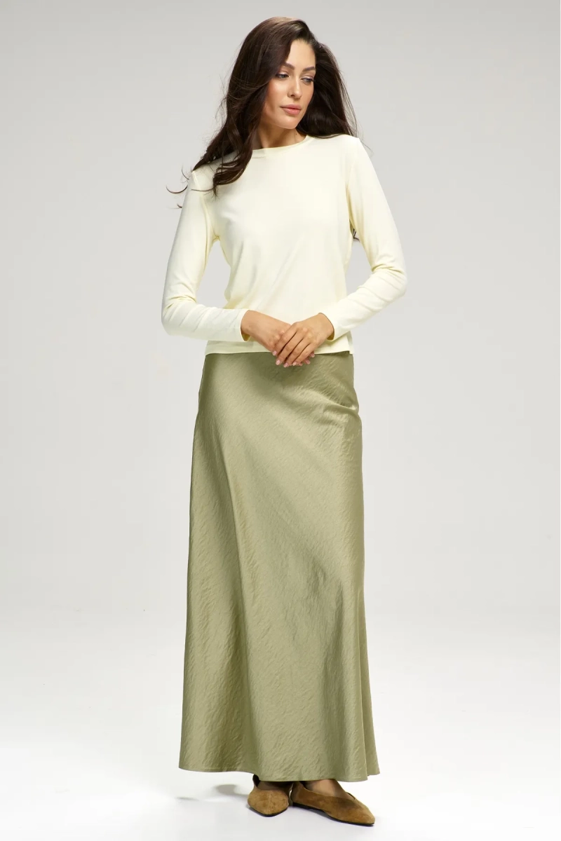 Юбка-годе атласная Matcha