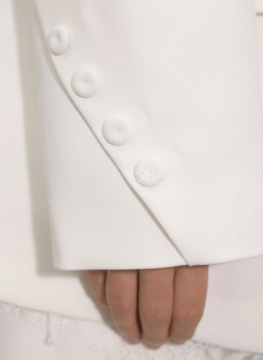 Жакет объемный ALL WE NEED, цвет: молочный, 2512W12122-21 купить онлайн