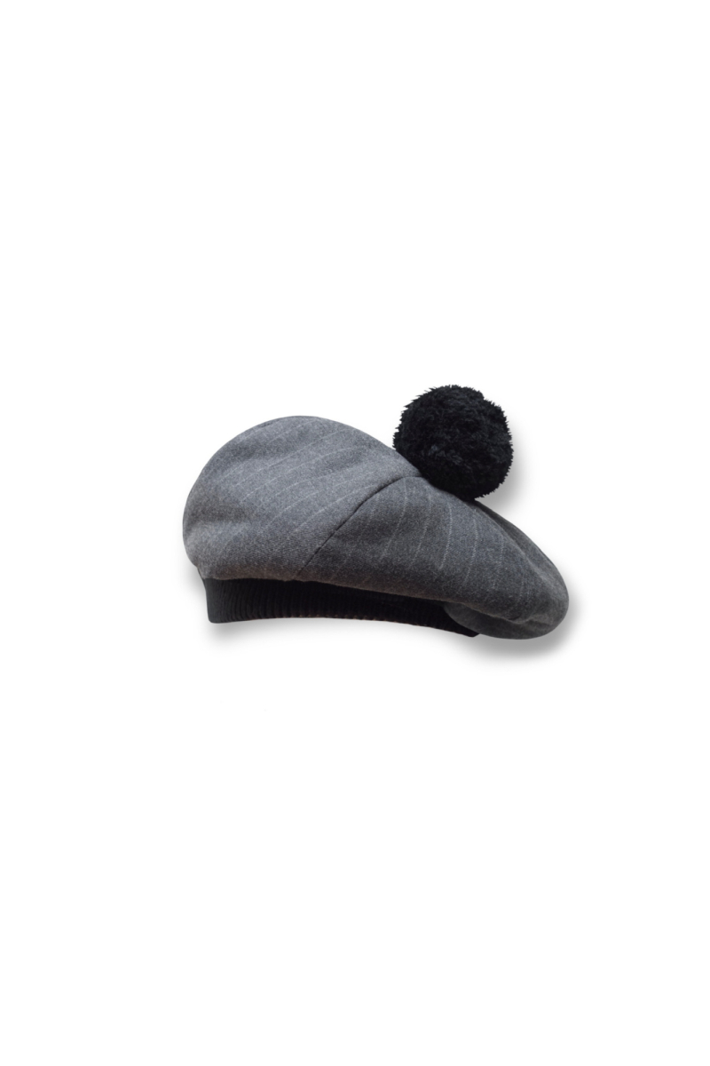 Берет с помпоном ТВОЙ АНТИГЕРОЙ, цвет: серый  купить онлайн