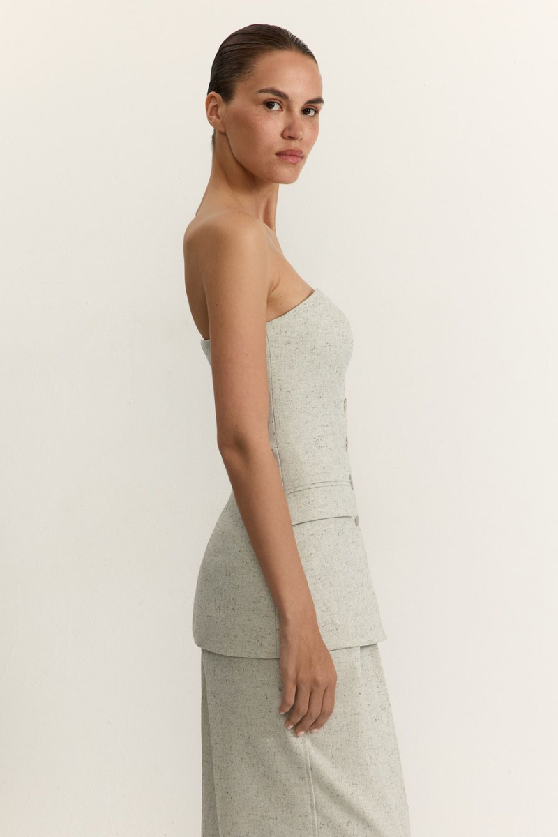 Корсет с добавлением вискозы и шерсти TOPTOP, цвет: серый TTS.124.15983.800.05691 |новая коллекция купить онлайн