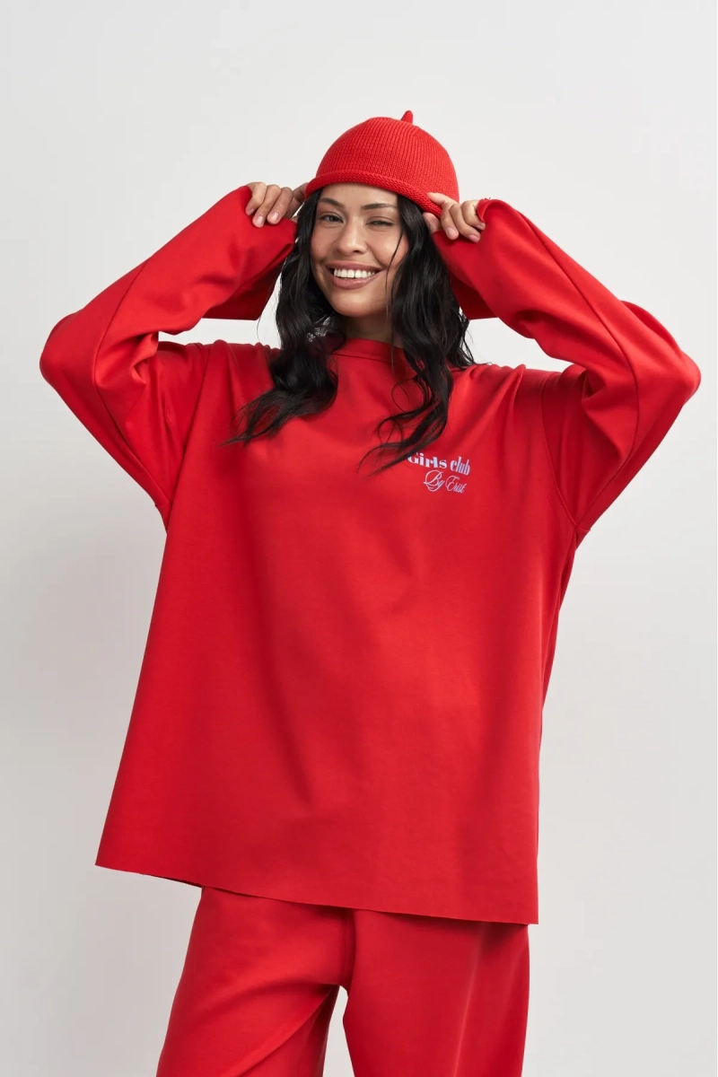 Лонгслив хлопковый с необработанным краем