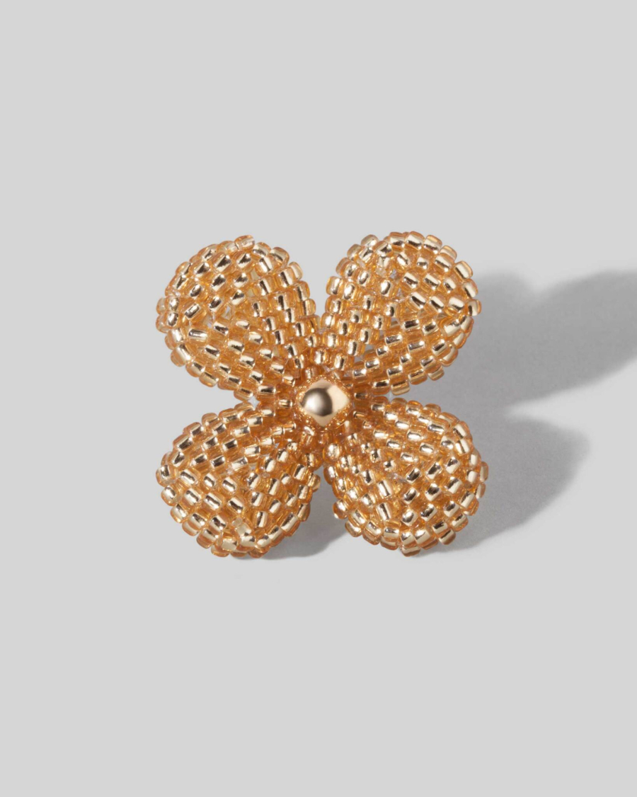 Пуссета Beaded Flower Gold alvaar  купить онлайн