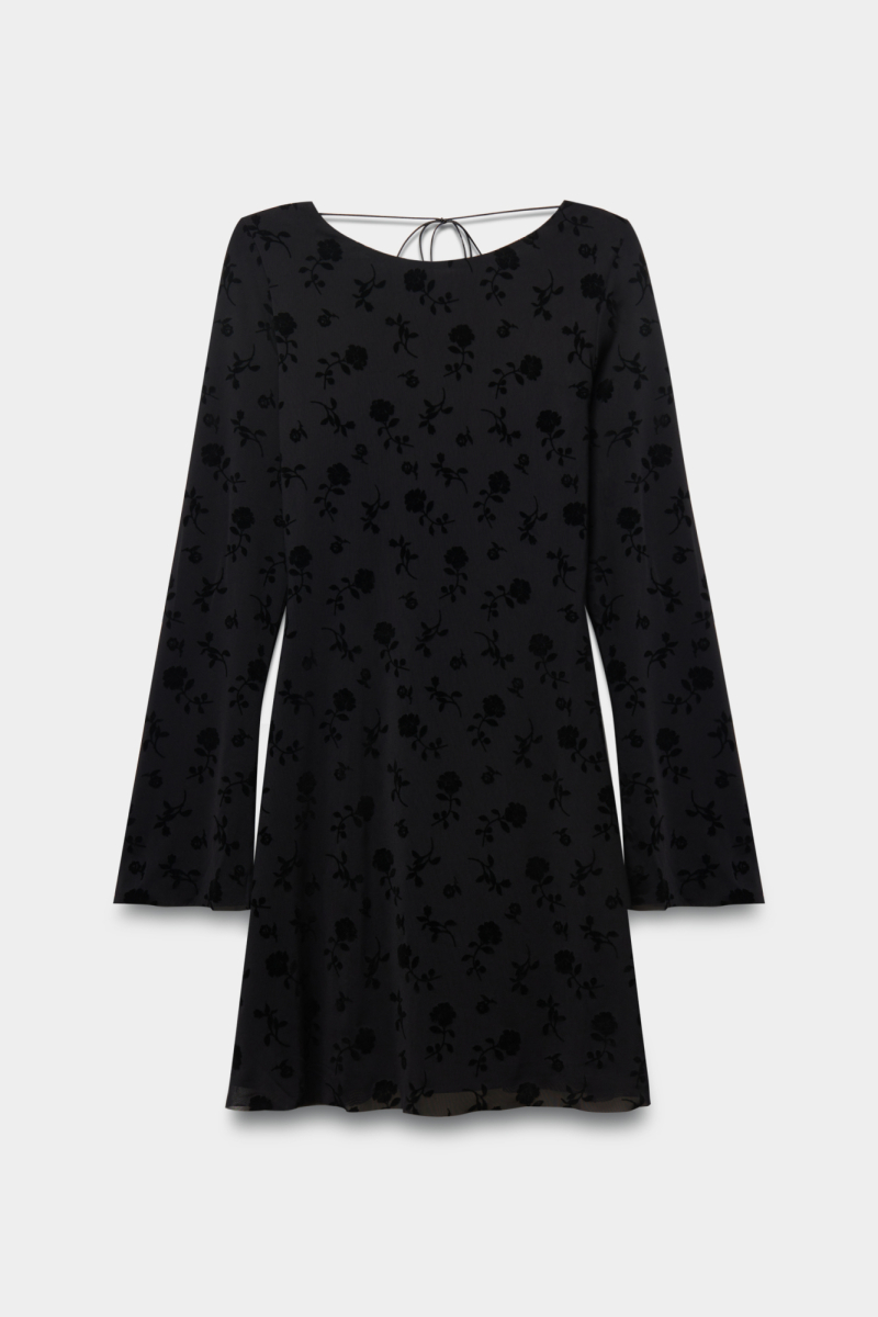 Платье мини с открытой спиной