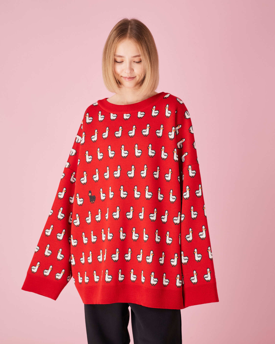 Свитер Гадкий утенок TABOO, цвет: красный, СvOdiznas купить онлайн