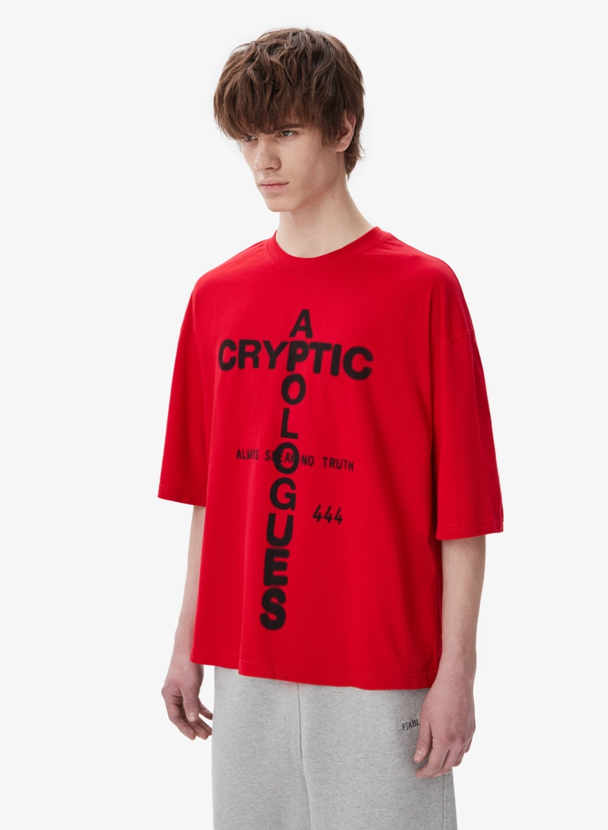 Футболка FABLE CRYPTIC APOLOGUES FABLE, цвет: красный TS-FBL-CRPTC-RD |новая коллекция купить онлайн
