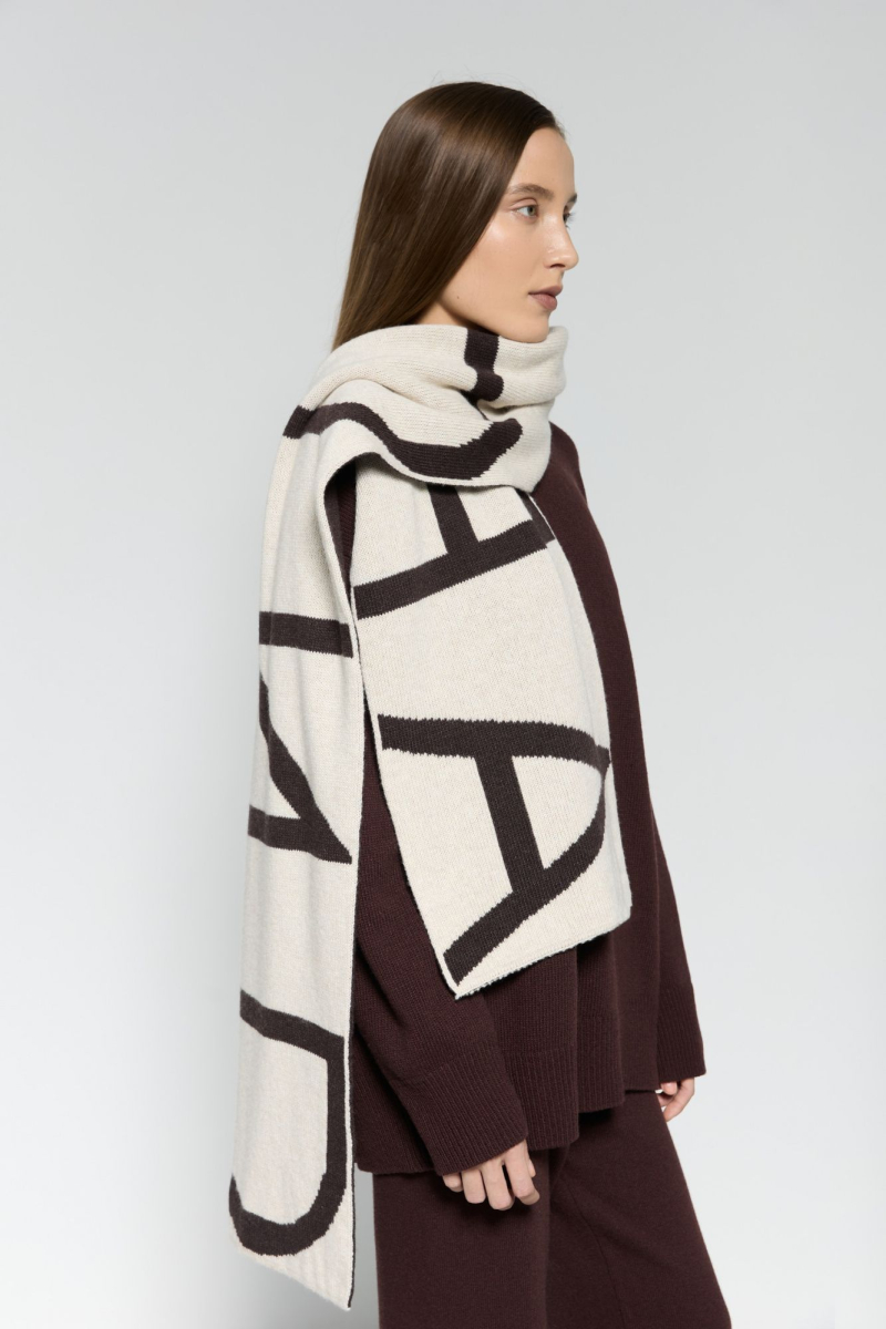 Шарф AROUND AROUND, цвет: темно-коричневый 1212_14C23 купить онлайн