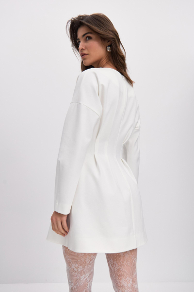 Платье мини приталенного силуэта Charmstore, цвет: молочный, 207-33255-111 купить онлайн