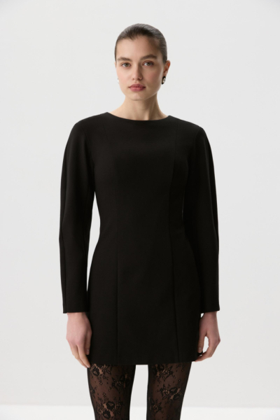 Платье мини с длинным рукавом