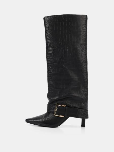 Сапоги рептилия с манжетами