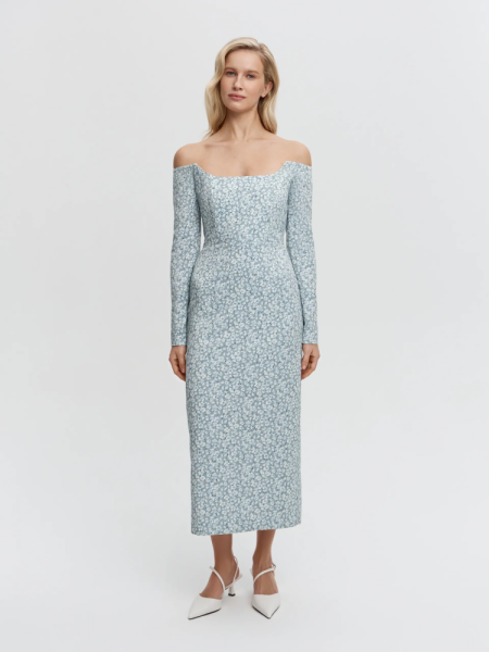 Платье приталенное