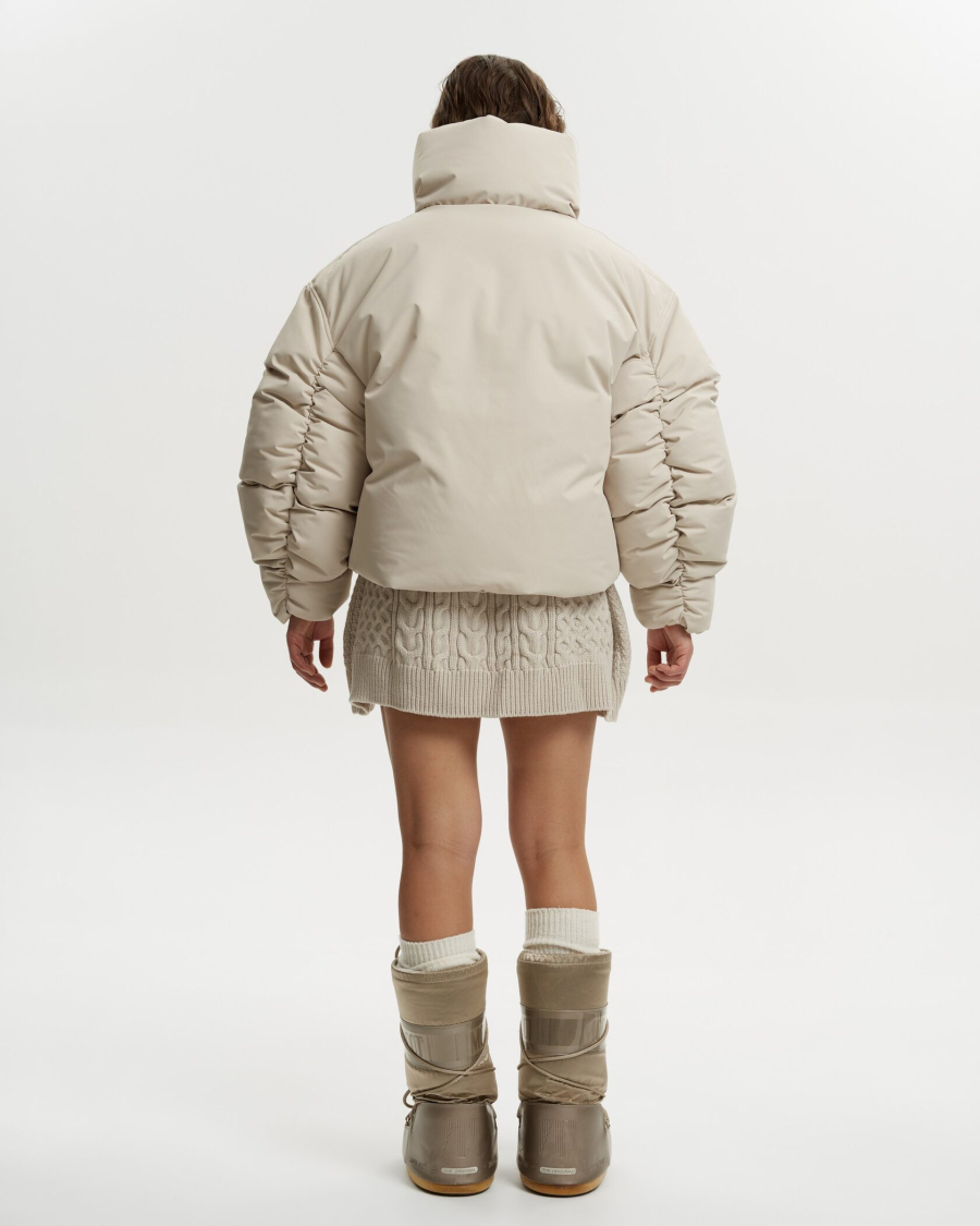 Пуховик BUBBLE MOONBEAM YONS, цвет: cерый, YO-713 купить онлайн