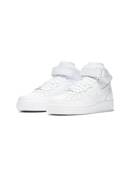 Кроссовки женские Nike AIr Force 1 Mid "Triple White" NKDADDYS SNEAKERS, цвет: белый DD9625-100 купить онлайн