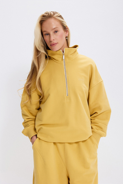 Свитшот из бархатистого хлопка