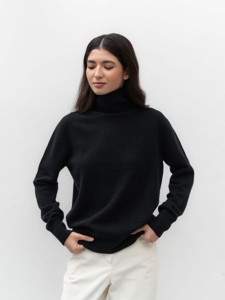 Водолазка из шерсти с кашемиром TRES, цвет: Черный, НФ-00002441 купить онлайн