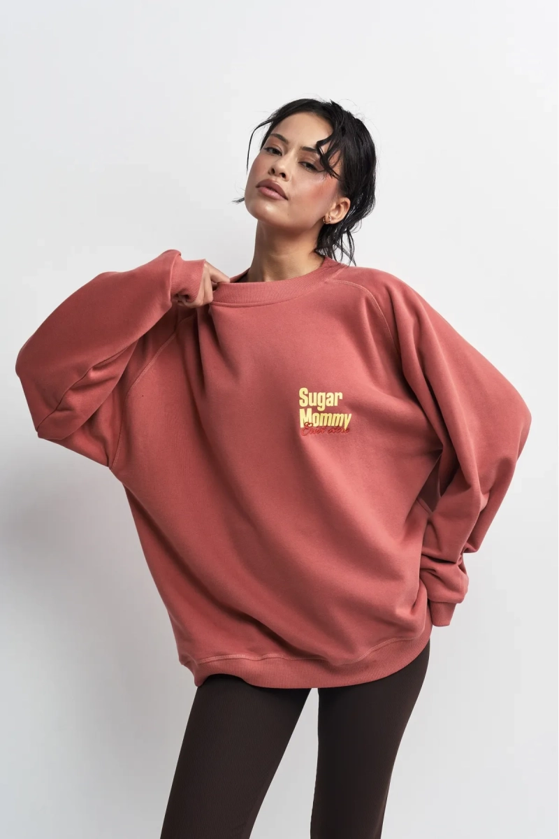 Свитшот винтажный Erist store, цвет: терракотовый, НФ-00003405 купить онлайн