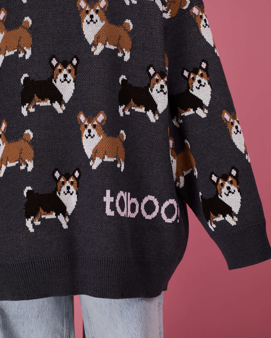 Свитер Фанаты Корги TABOO, цвет: темно-серый, SvDog1 купить онлайн