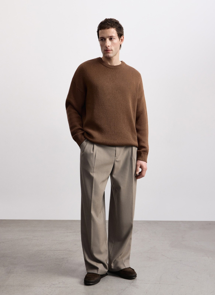 Свитер жаккардовый ALL WE NEED, цвет: коричневый, 2603M3517-19 купить онлайн