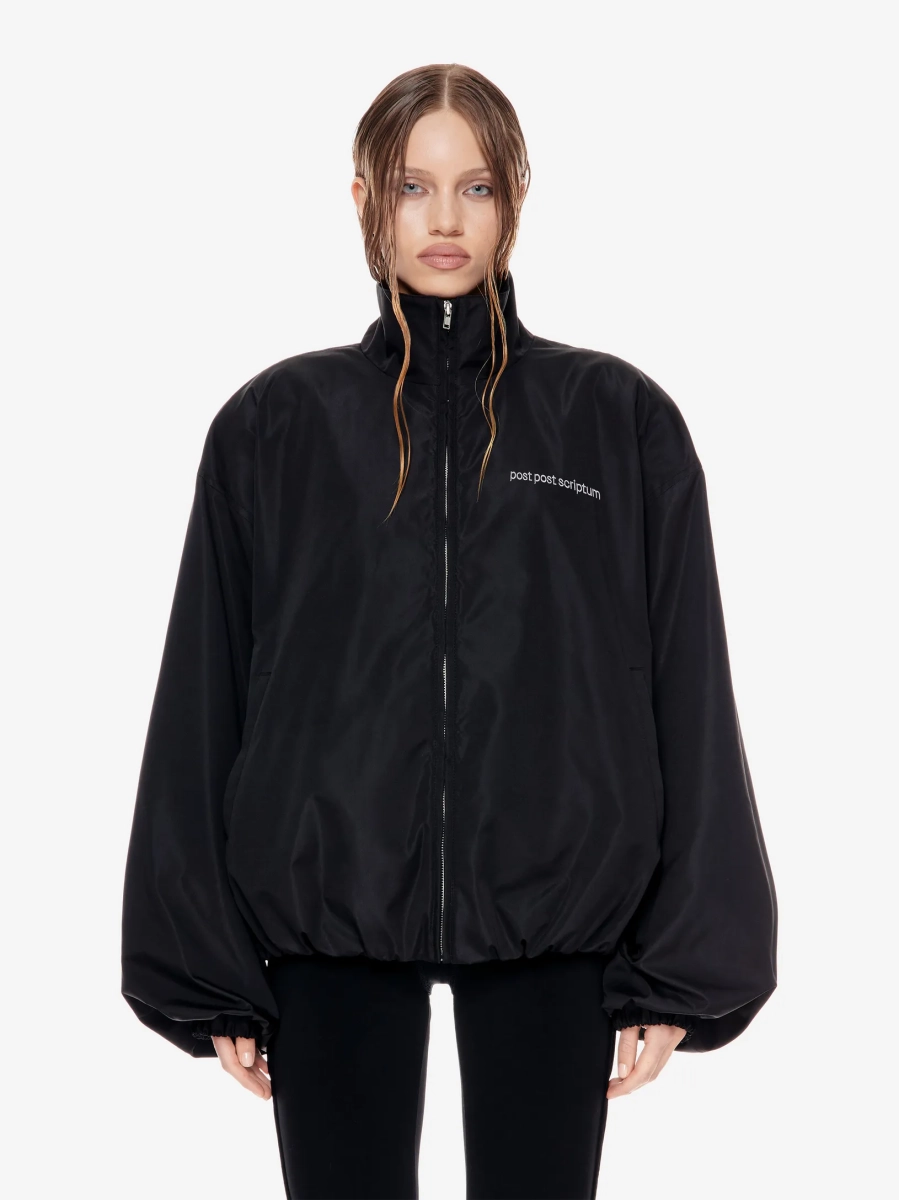 Олимпийка с увеличенной линией плеча POST POST SCRIPTUM, цвет: Черный,  купить онлайн