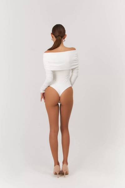 Боди drape ELASTIC, цвет: молочный,  купить онлайн
