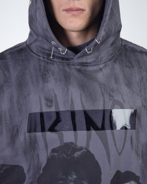 Худи KINO BAND DUST BLUE ASIA ST 71, цвет: синий, Ast71.kino-hood-band-dustblue купить онлайн