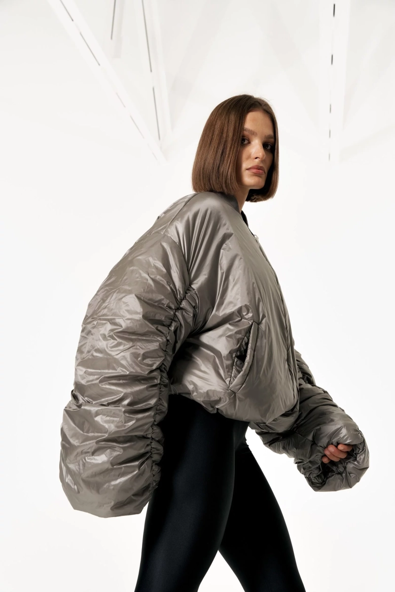 Бомбер AIRBAG STEEL YONS, цвет: серый,  купить онлайн