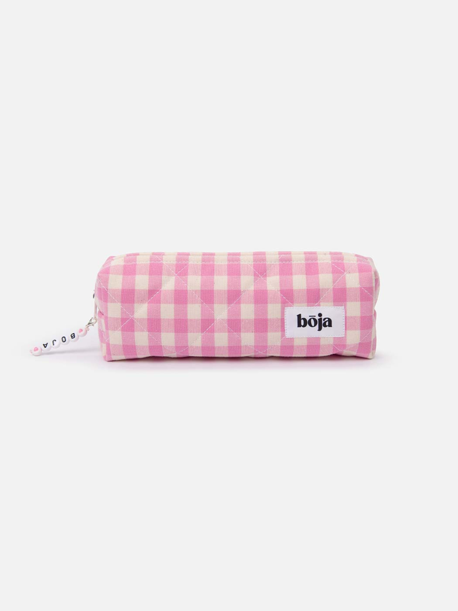 Пенал клетчатый Pink rosé