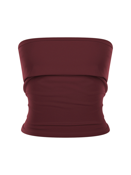 Топ Tube top eggplant