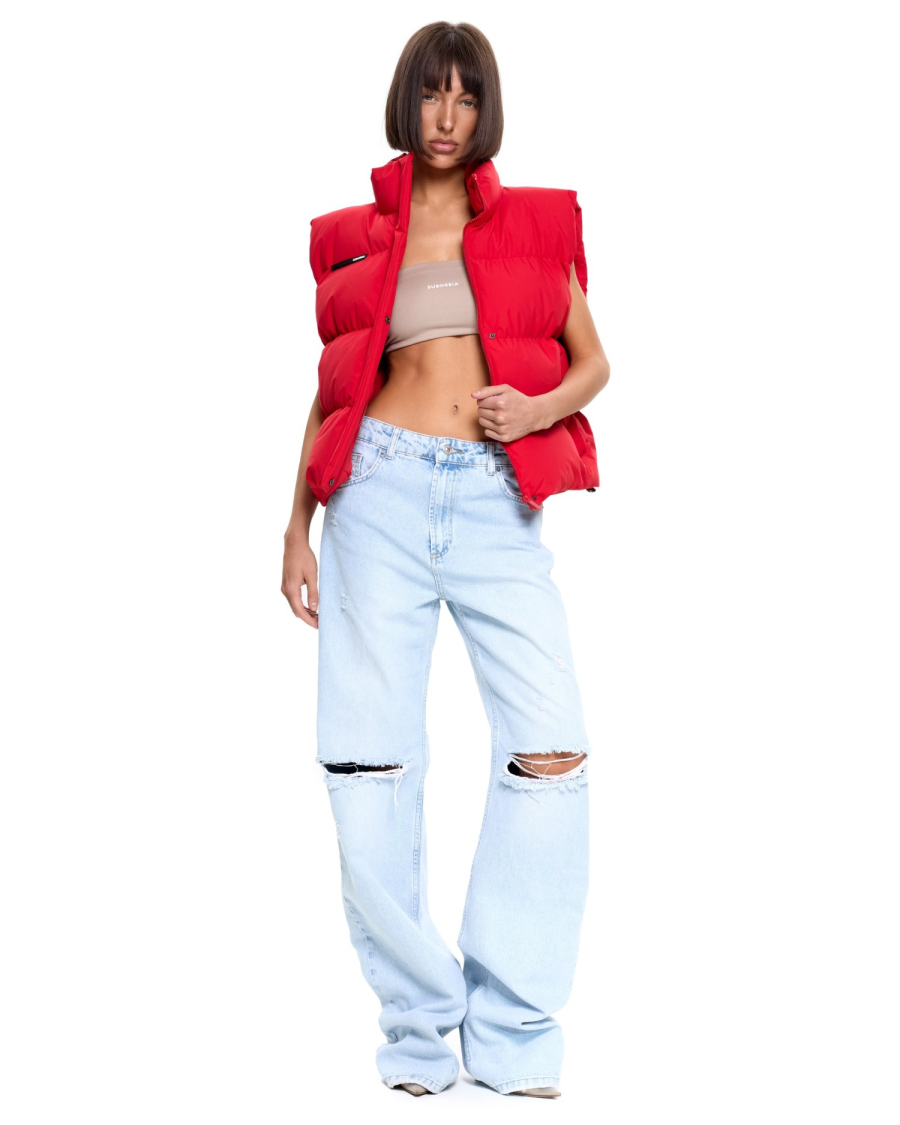 Жилет базовый мини Suborbia, цвет: красный, 006905 купить онлайн