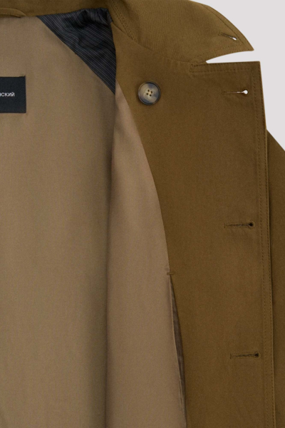 Двубортный тренч ГОША РУБЧИНСКИЙ, цвет: хаки, TC_0501_khaki купить онлайн