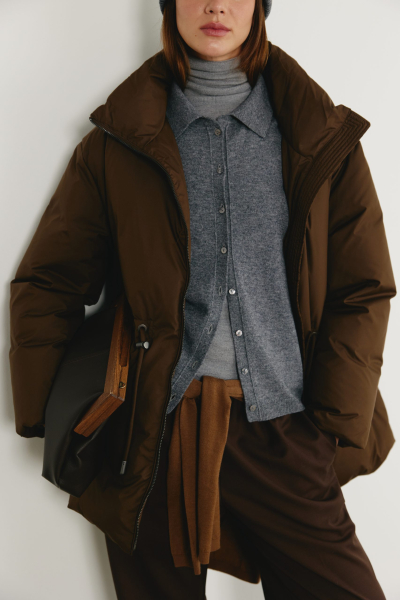 Пуховик "Envelope" CHUBA, цвет: коричневый,  купить онлайн