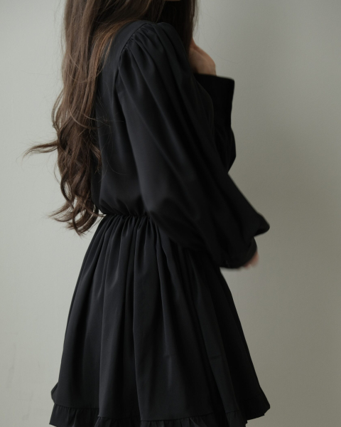 Платье из шифона мини MINI, цвет: Черный, НФ-00000201 купить онлайн