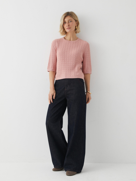 Джемпер с коротким рукавом Marou, цвет: розовый Mar_26021407 |трендовая новинка купить онлайн