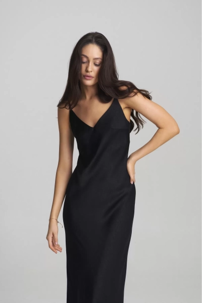 Платье на регулируемых бретелях Black Erist store, цвет: Черный, НФ-00002469 купить онлайн