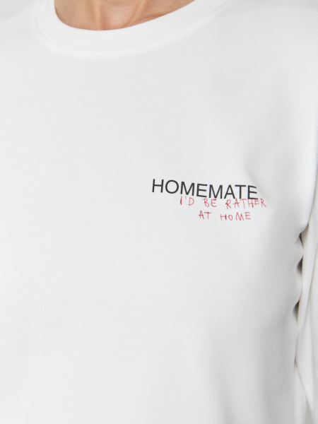 Лонгслив HOMEMATE AROUND, цвет: молочный, 219_110VE01 купить онлайн