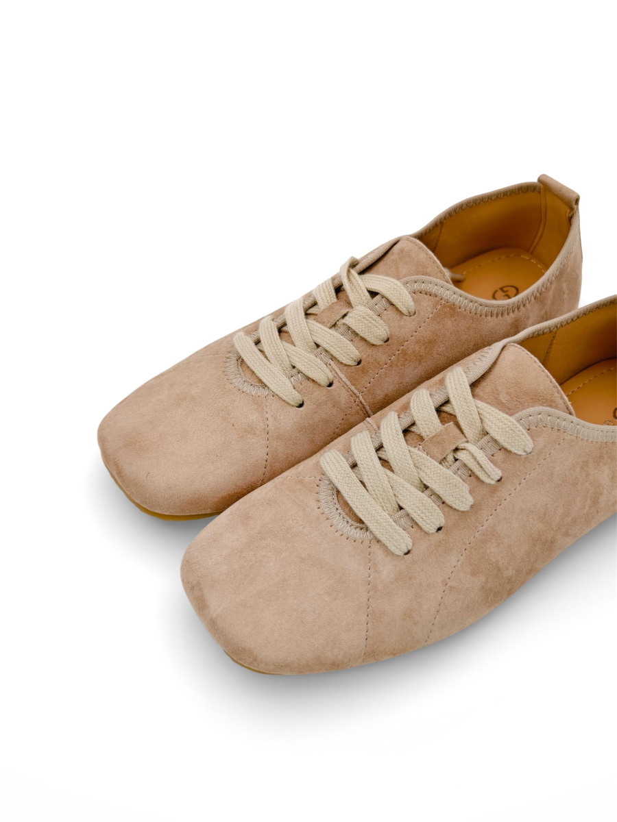 Кеды из натуральной замши GRANDERA, цвет: бежевый z65-28033-11 (975) купить онлайн