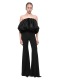 Брюки "flare" FaceLess CAPPAREL.21est, цвет: черный в полоску, CAP.136.908.12 купить онлайн