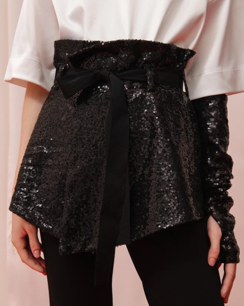 Баска с пайетками Anmuse, цвет: Черный BL23W64-BLС купить онлайн