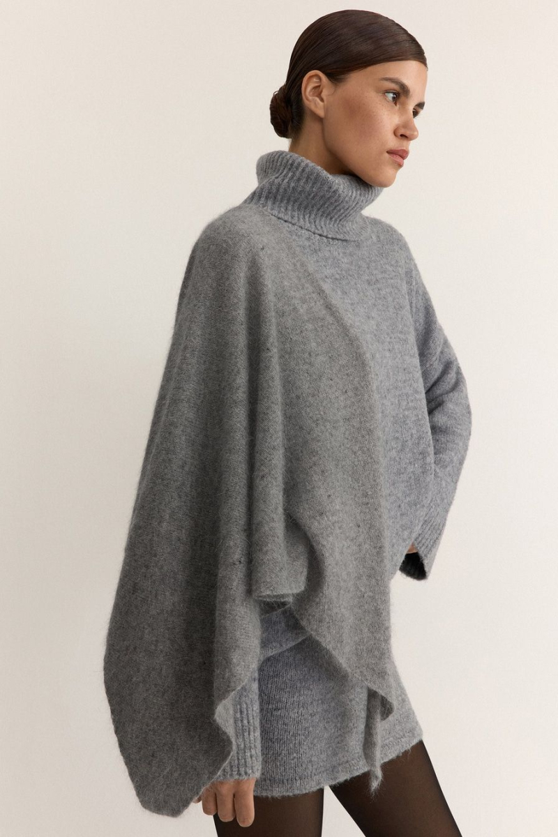 Косынка из смесовой ангорской шерсти TOPTOP, цвет: серый меланж TTS.604.18514.820 купить онлайн