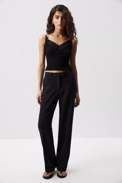 Брюки прямые Charmstore, цвет: Черный, 101-557103-880 купить онлайн